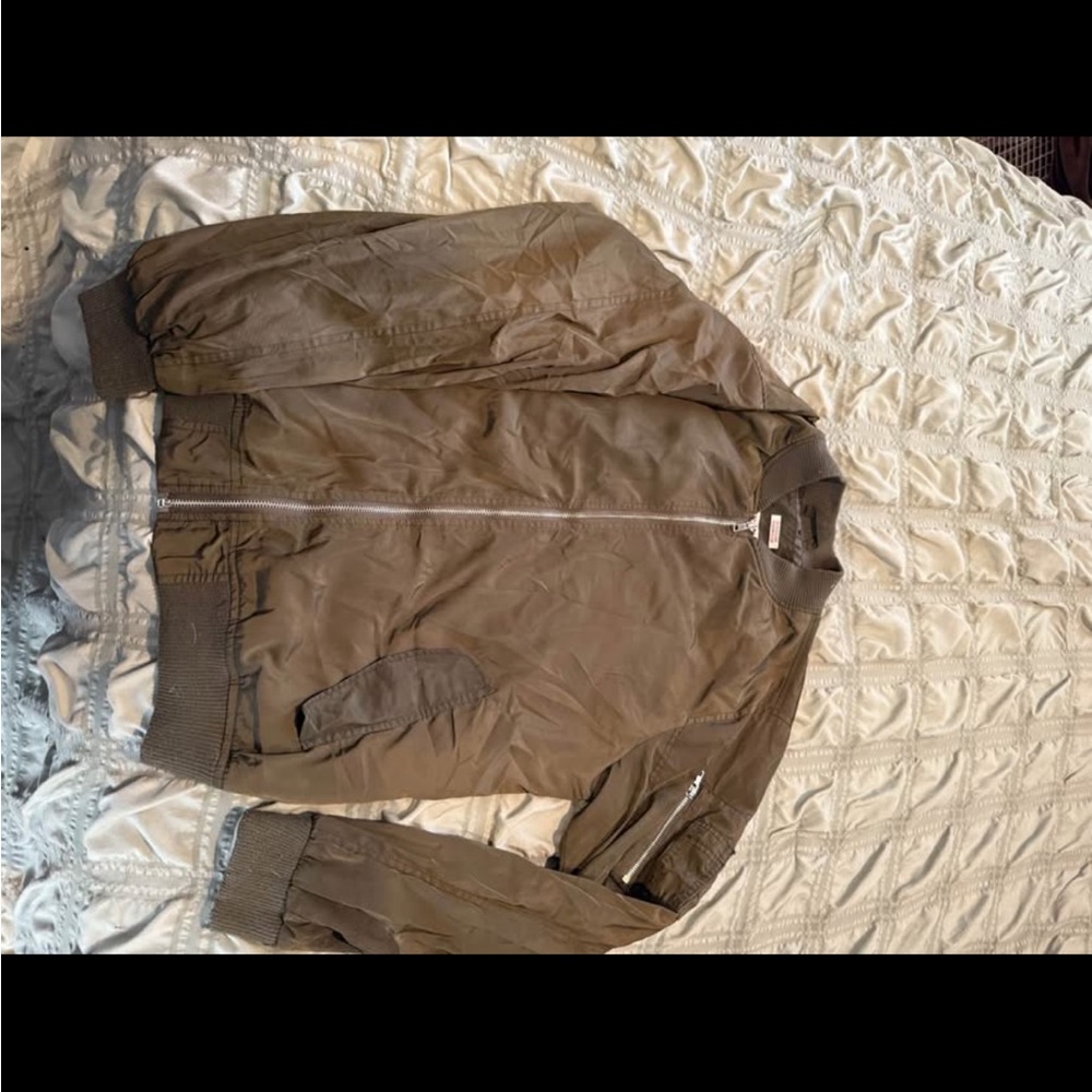 Mossimo Supply Co. Khaki Bomber Jacket